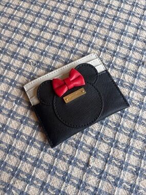 Kate Spade Disney Minnie Mouse Card Holder Card Case Limited Edition Wallet